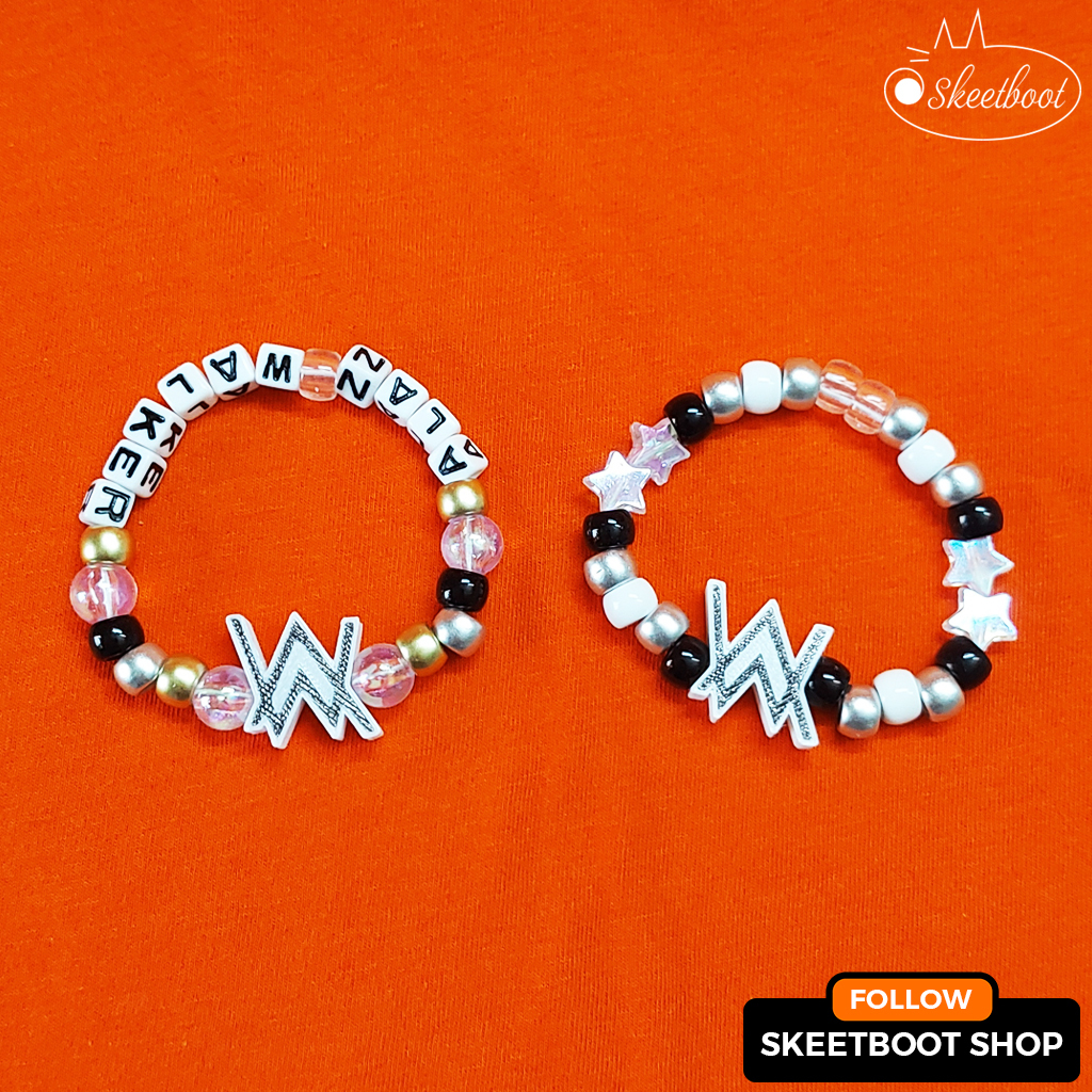 Vòng kandi Alan Walker - Vòng tay đính charm Alan Walker - phụ kiện rave lễ hội âm nhạc festival edm