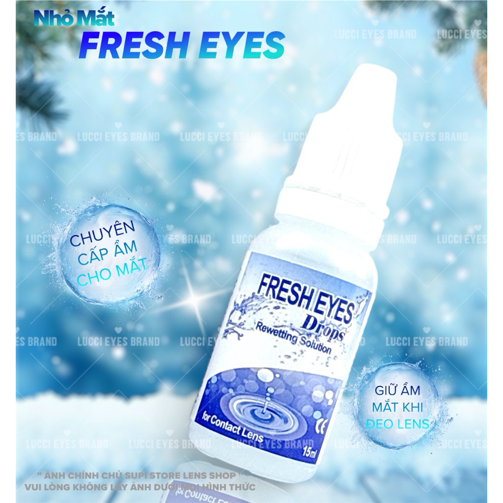 Nước NHỎ MẮT & NƯỚC NGÂM - Giữ ẩm cho mắt khi dùng lens . Supistorelens