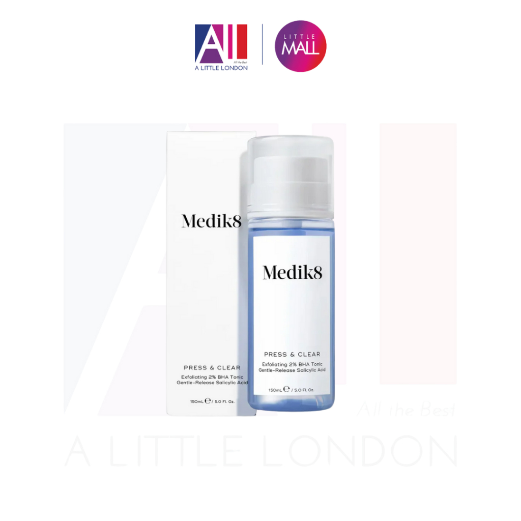Nước hoa hồng Medik8 Press & Clear - Exfoliating 2% BHA Clarifying Tonic (Bill Anh)