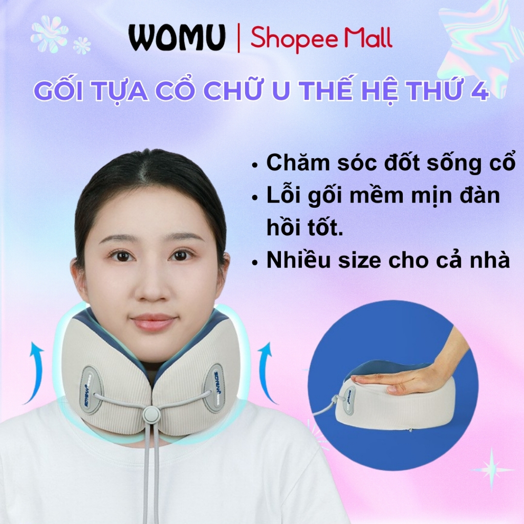 Gối Tựa Cổ Chữ U Womu MJ-6350