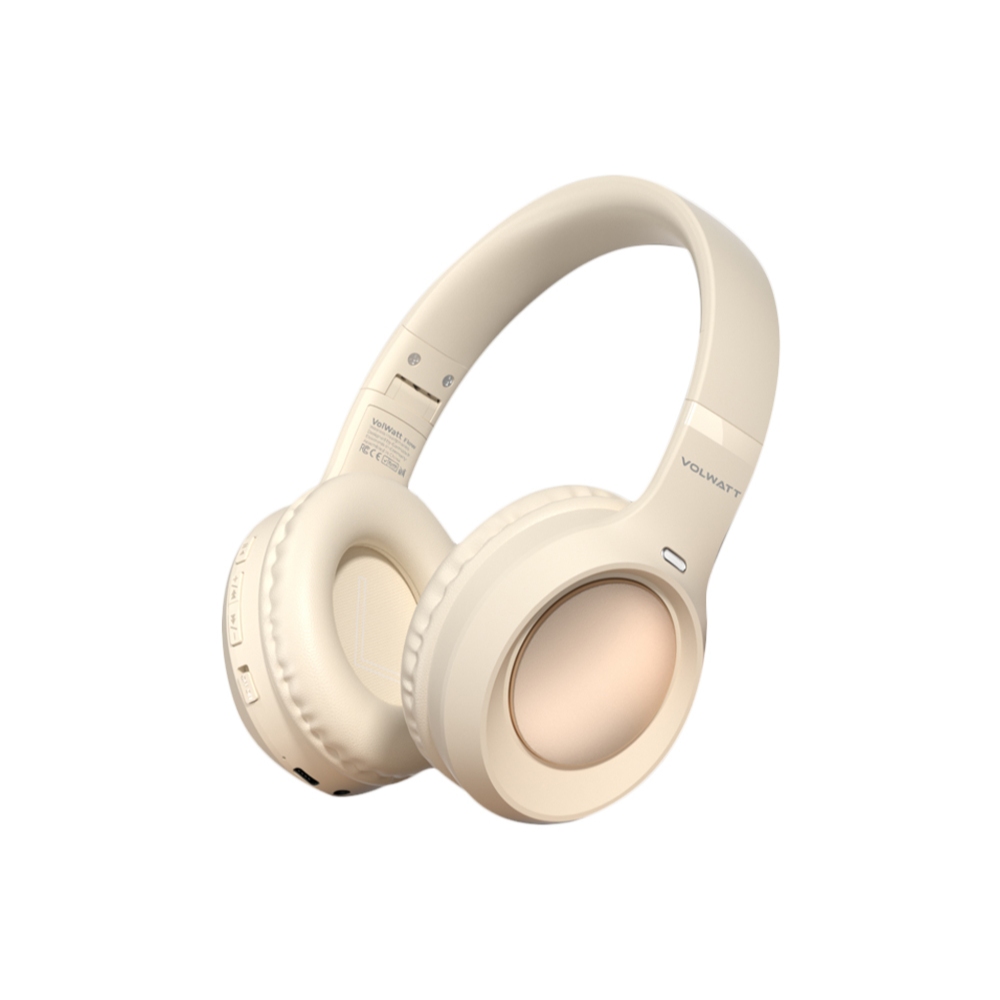 Tai nghe chụp tai không dây Volwatt Flow – Tai nghe Bluetooth chụp tai | AUX + Bluetooth | Pin 200mA