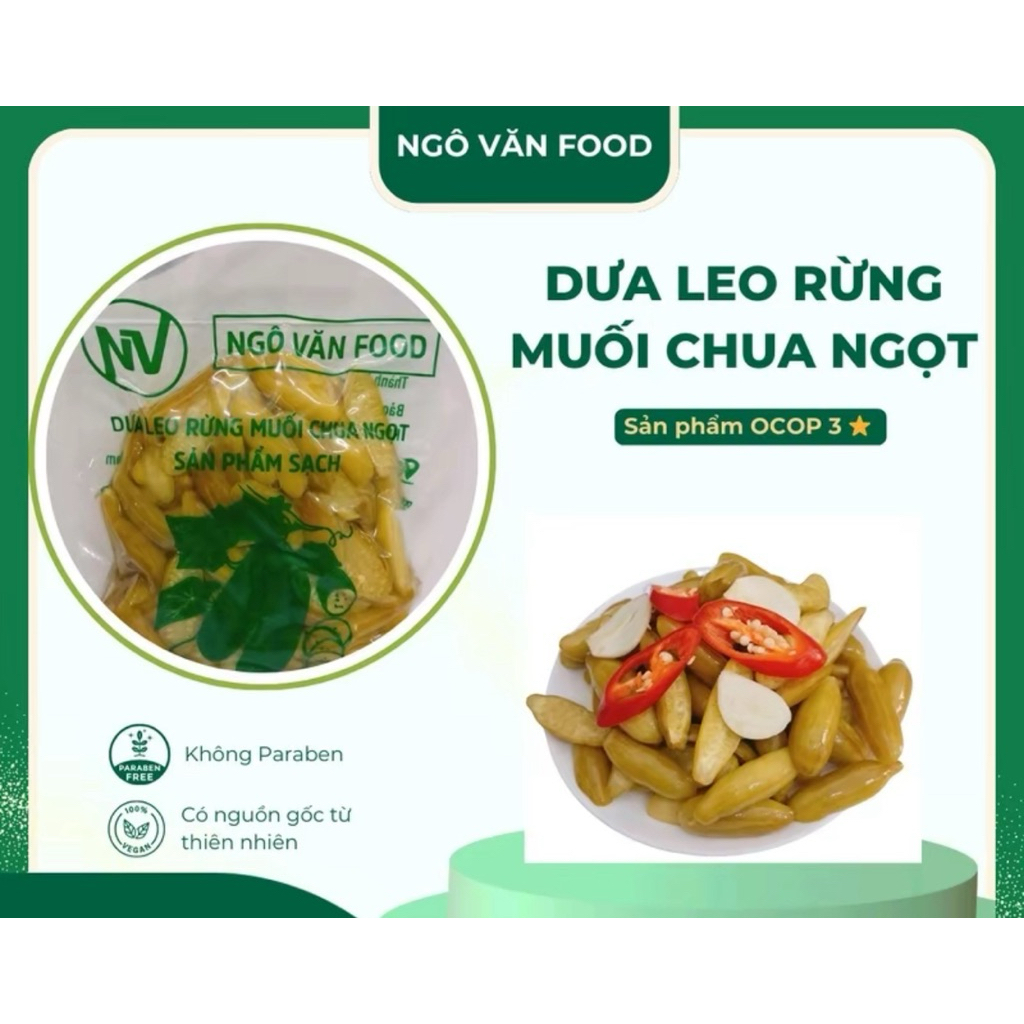 1.5kg cho Dưa Leo Rừng Và Cải Muối Chua Ngọt sản phẩm Quốc Dân Đặc Sản Việt Nam chuẩn siêu thị đạt O