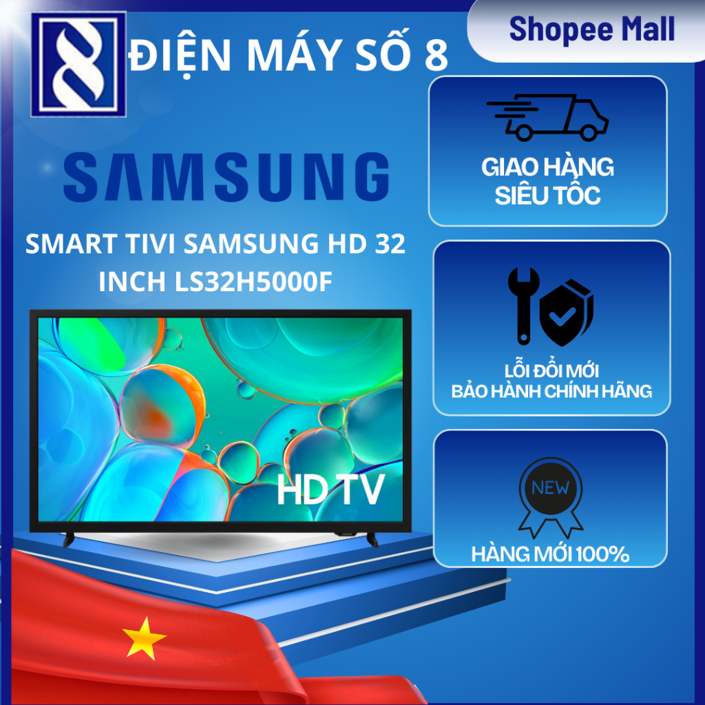 Điện Máy Số 8 | LS32H5000F | Smart Tivi Samsung HD 32 Inch LS32H5000F - Chính Hãng