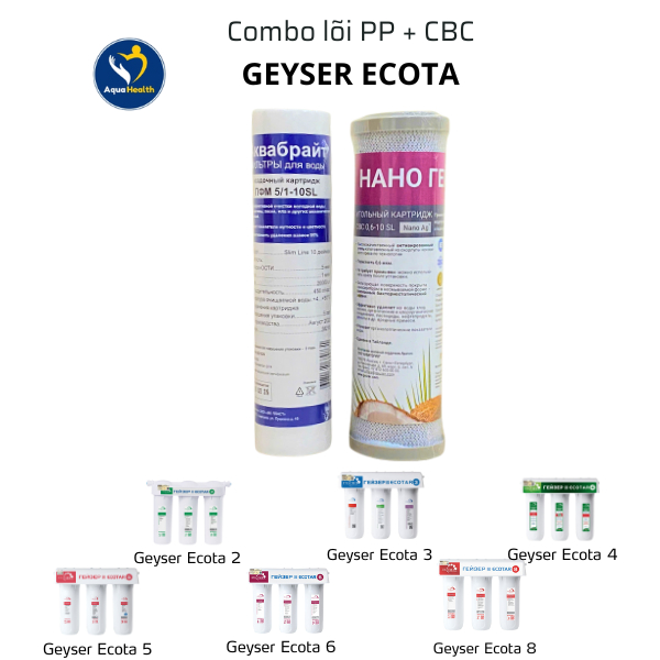 Lõi lọc nước Geyser (PP - CBC) - Chính Hãng dùng cho Geyser Nhập Khẩu
