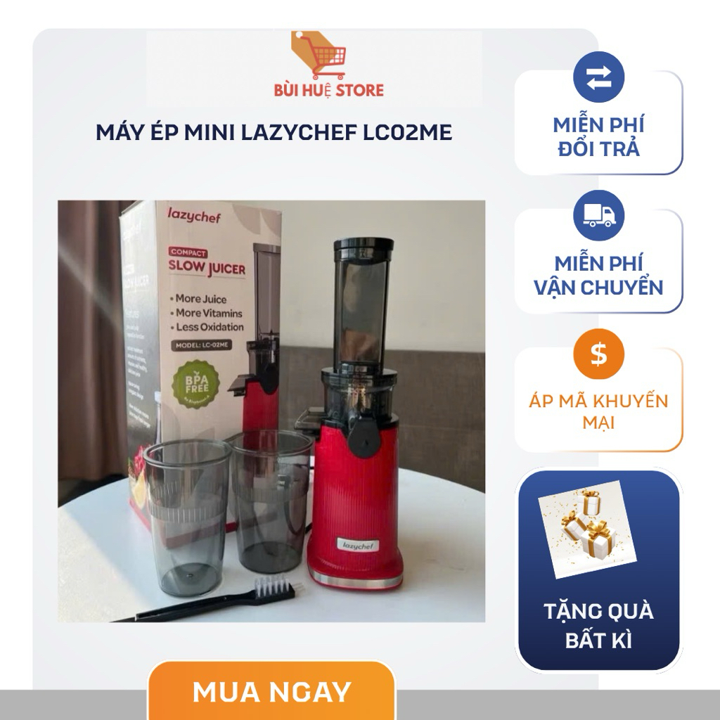 MÁY ÉP MINI LAZYCHEF LC02ME CHÍNH HÃNG, BẢO HÀNH