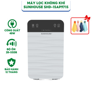  Máy lọc không khí SUNHOUSE SHD-15AP9715 - Cảm biến tự động  Màng lọc 3 lớp  Sử dụng cho phòng 20m2 