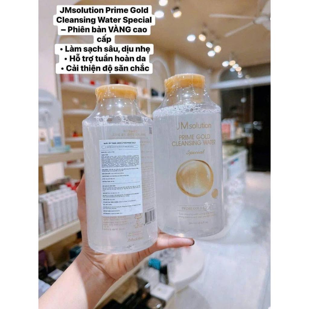 Nước tẩy Trang Jmsolution prime Gold cleansing water