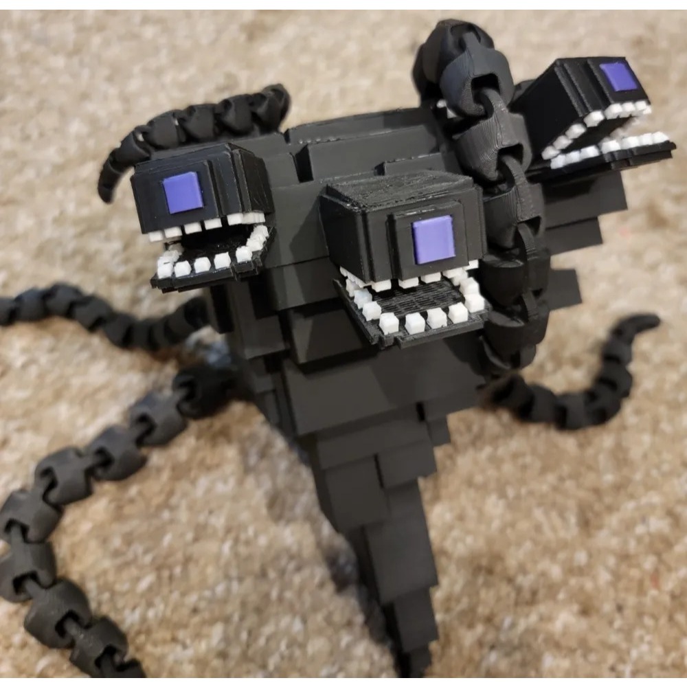 Mô hình Minecraft Wither Storm In 3D – Khớp Nối Linh Hoạt