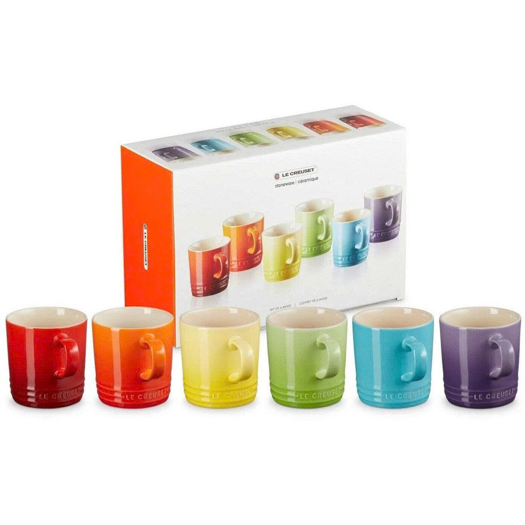Bộ 6 cốc Le Creuset Rainbow 0.35L