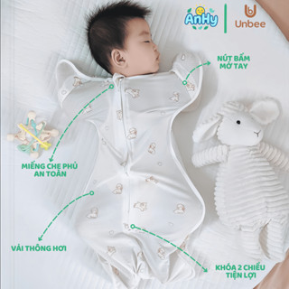 Nhộng Chũn Tơ Tằm Mở Tay Unbee – Thông Hơi, Mềm Mại, An Toàn Cho Bé 0–9 Tháng | AnHy ShopKid