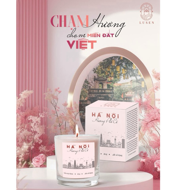 Nến thơm cao cấp thương hiệu Lusen , Hương phố cổ giảm stress tăng cảm xúc và kỷ niệm .