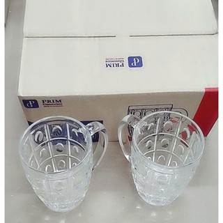  Bộ 6 Cốc Uống Bia Thủy Tinh Thái Lan 410 ml Có Quai Cầm 