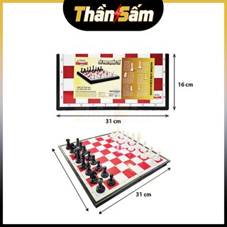   Sato  Cờ Vua Sato Đỏ Gấp Gọn Nhựa Cao Cấp Size Lớn Đồ Chơi Trí Tuệ Boardgame Trẻ Em Sato101 Sato105 