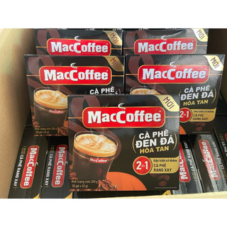   COMBO 2-3-4-5 HỘP  cà phê MacCoffee đen đá 2in1  hộp 10 gói x 22gram  ✅ 