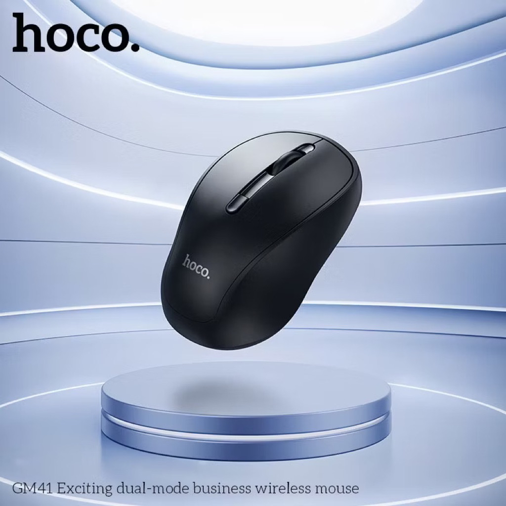 Chuột không dây Hoco GM41 dòng 2 chế độ bluetooth + Sóng 2.4G, có 4 nút