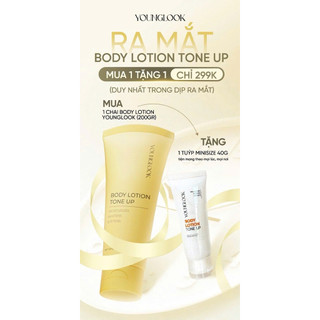 [Tặng Mini Size 40g] Kem Dưỡng Trắng Da Body Toàn Thân Ngày & Đêm YOUNGLOOK 200g
