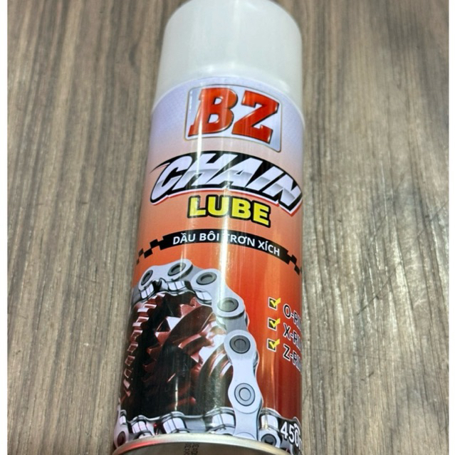 Bôi trơn, dưỡng sên BZ 450ml dạng tơ nhện, chống văn, bám dính