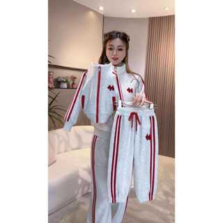 [MÂY KID] Bộ nỉ mẹ bé hot thêu hình cún KHÓA ĐỎ hot hit đủ sz 10-70kg chất liệu nỉ bông tàu