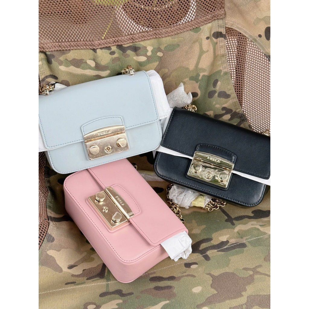 Túi Furla Metropolis Mini Crossbody Vitello Roma Artemisia - WB00828 AX0733 AR300 -16,0 x 11,0 x 6,5