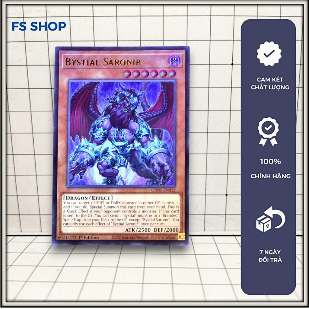 [FS Shop] Thẻ Bài Yugioh Chính Hãng Bystial Saronir – Ultra Rare