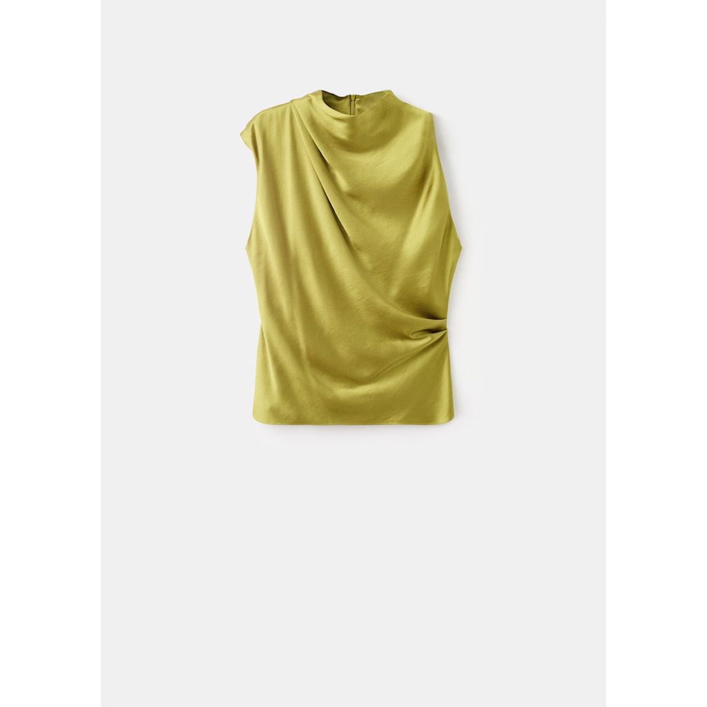 Áo lụa satin Mango vnxk