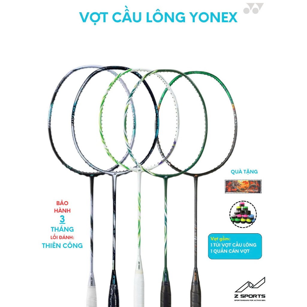 Vợt cầu lông Yonex Astrox 88D/S Game, Nextage, Arc11Pro, 88SPro, 88DPro, 100 ZZ, 100 Game VA, 100 To