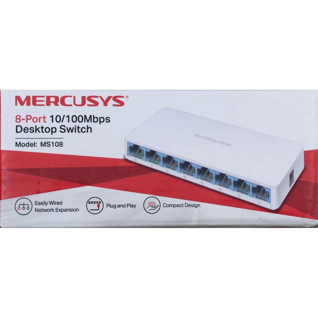 Switch Mercusys MS108 100Mbps mới 100%