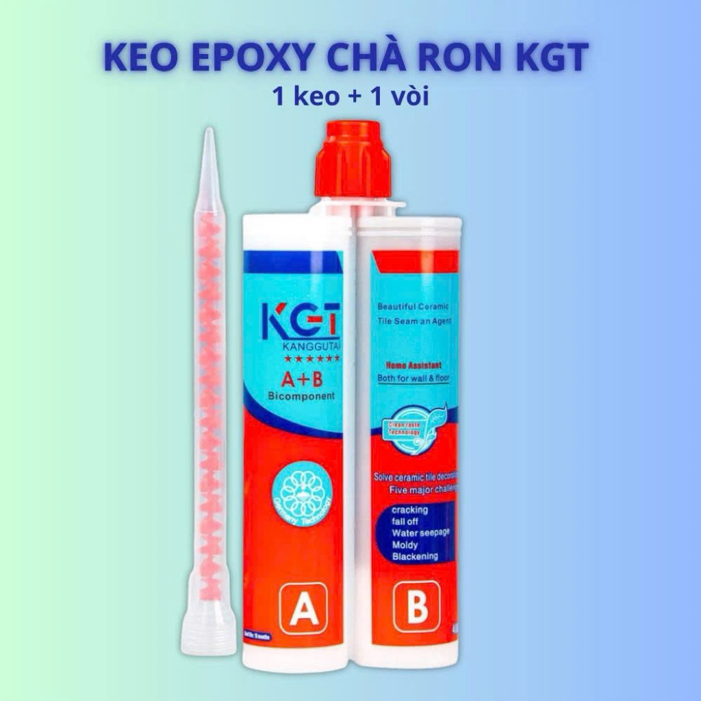 1 Chai Keo Chà Ron Epoxy KGT 2 Thành Phần – Chống Thấm & Bền Màu Cao CấP