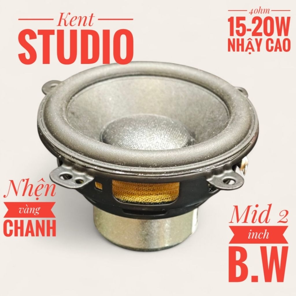 Loa mid 2 inch B.W 4ohm 15-20w độ nhạy cao tiếng bén