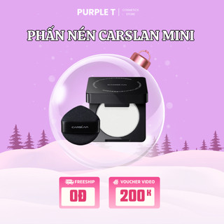  Phấn Nén Carslan Mini Kiềm Dầu Chống Nước Ngăn Bóng Dầu 1,5g 
