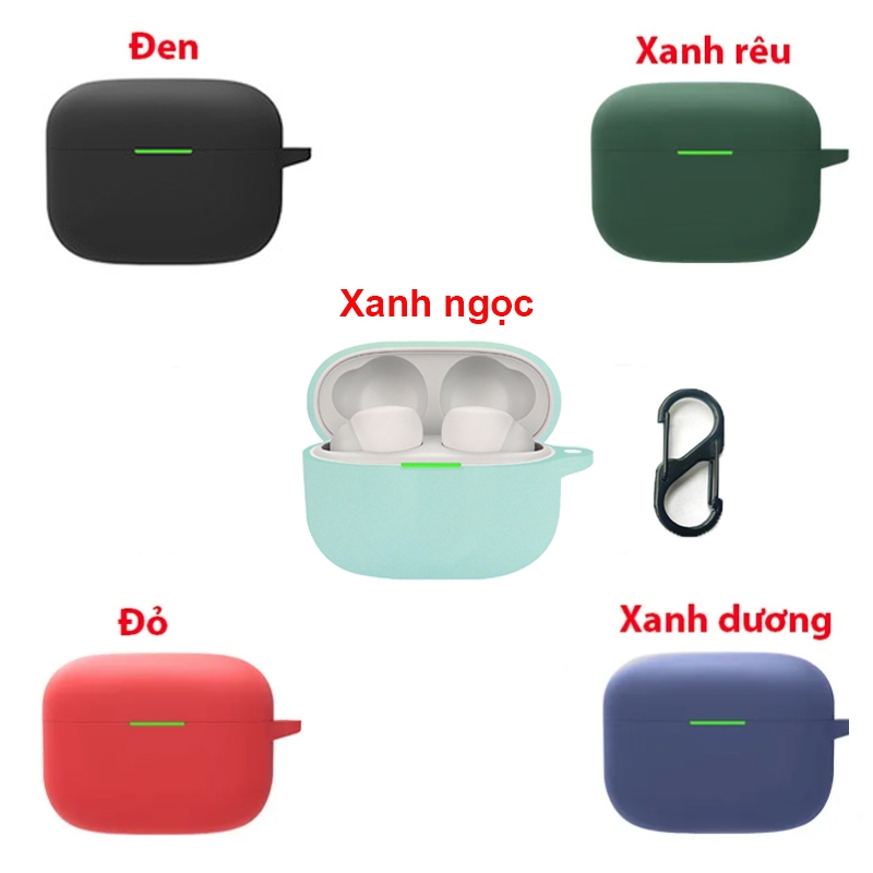 Sony LinkBuds S - Case ốp bảo vệ tai nghe Sony WF-LS900N (kèm móc kim loại)