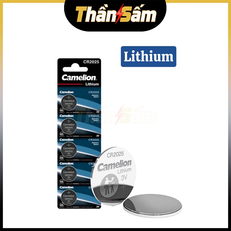 [Vỉ 5 Viên] Pin Cúc Áo Nút Áo Lithium 3V CR2025 Thay Bo Mạch Chủ Đồng Hồ Điện Tử Cân DL2025 5003LC