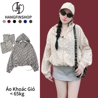   HF DESIGN  Áo Khoác Dù Hoạ Tiết Chất Liệu Dù Nhăn Áo Dù Mỏng Mát 1 Lớp Khoác Hè Hoạ Tiết Xinh Xắn Trẻ Trung 