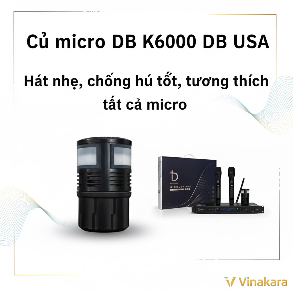 Củ micro dbacoustic k6000 ,hàng chính hãng ,phù hợp mọi loại micro, SL 1 cái