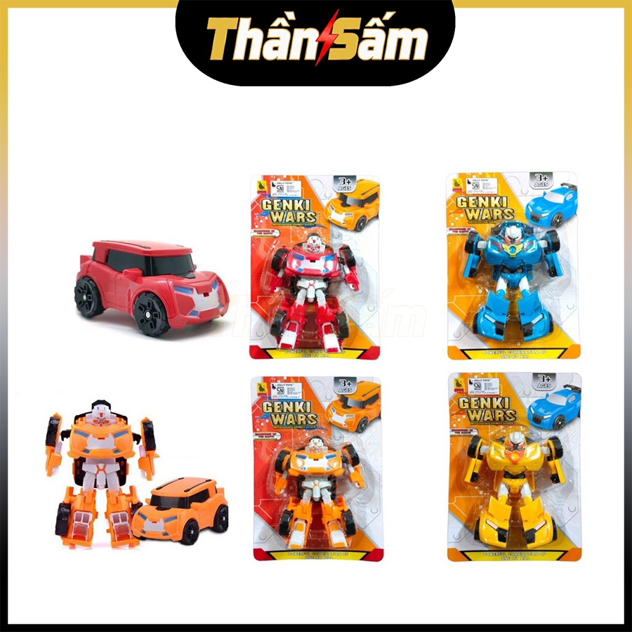 Đồ Chơi Robot Genki Wars Biến Hình Siêu Nhân Thành Siêu Xe Robo Biến Hình Lắp Ráp Đồ Chơi Trẻ Em