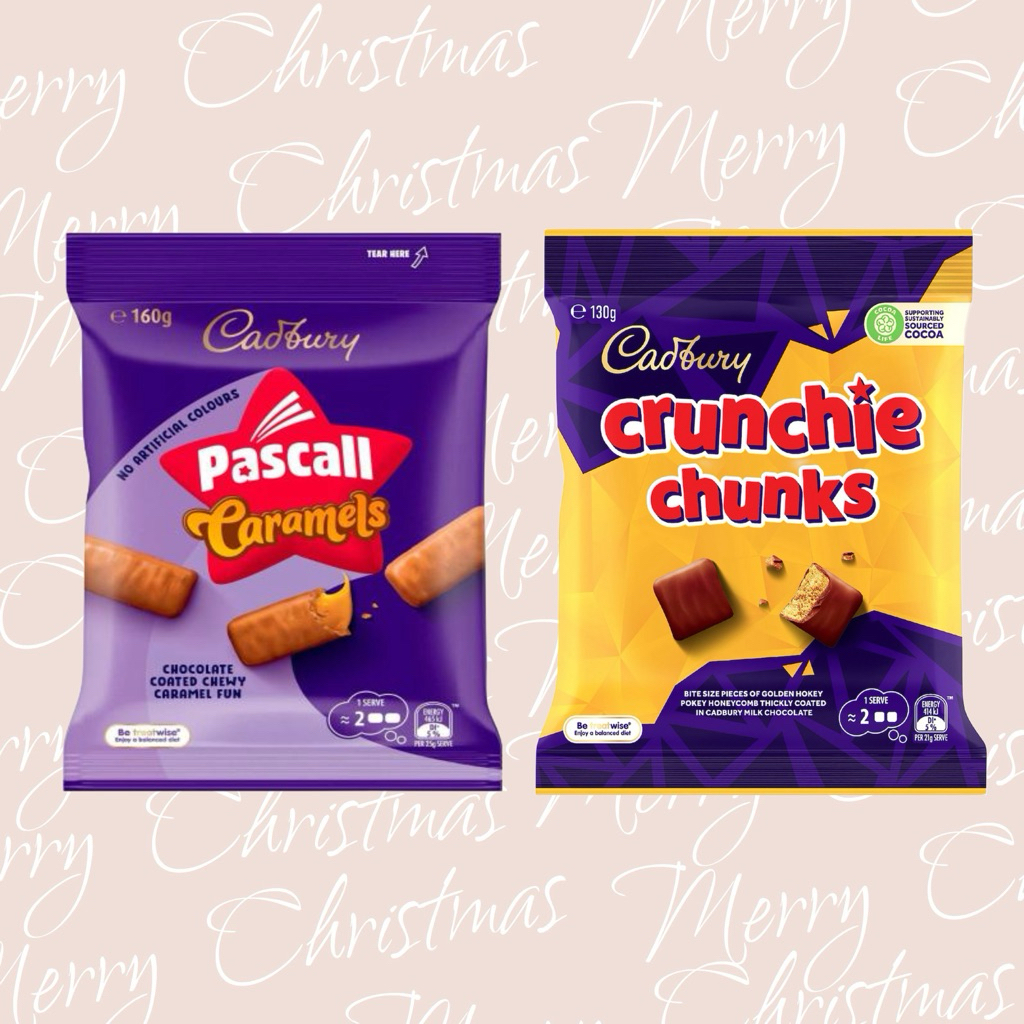 Kẹo socola Cadbury Pascal Caramel / Crunchie Chunks