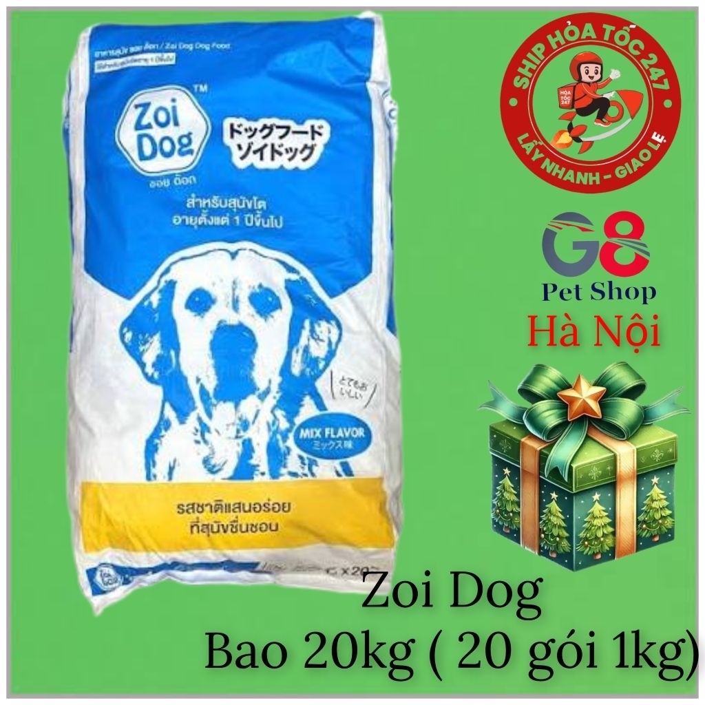 20kg Zoi Dog ( 20 gói 1kg ) Zoi Dog Adult - Thức ăn hạt cho chó lớn