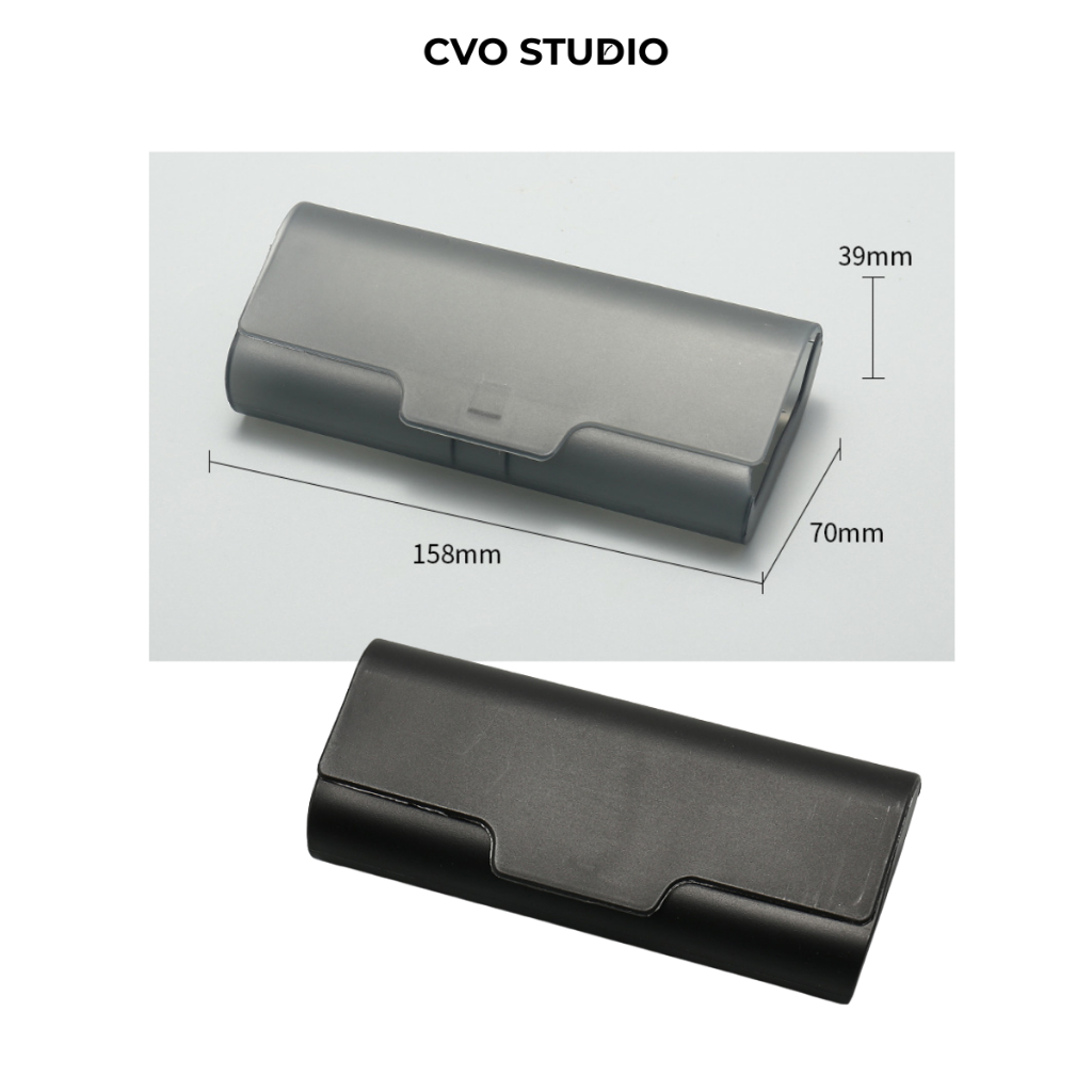Hộp nhựa đựng kính cận viễn, bảo vệ kính khỏi bụi và trầy xước CVO STUDIO