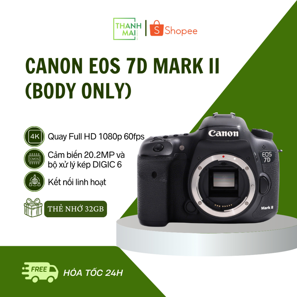 Máy ảnh Canon EOS 7D Mark II (Body)