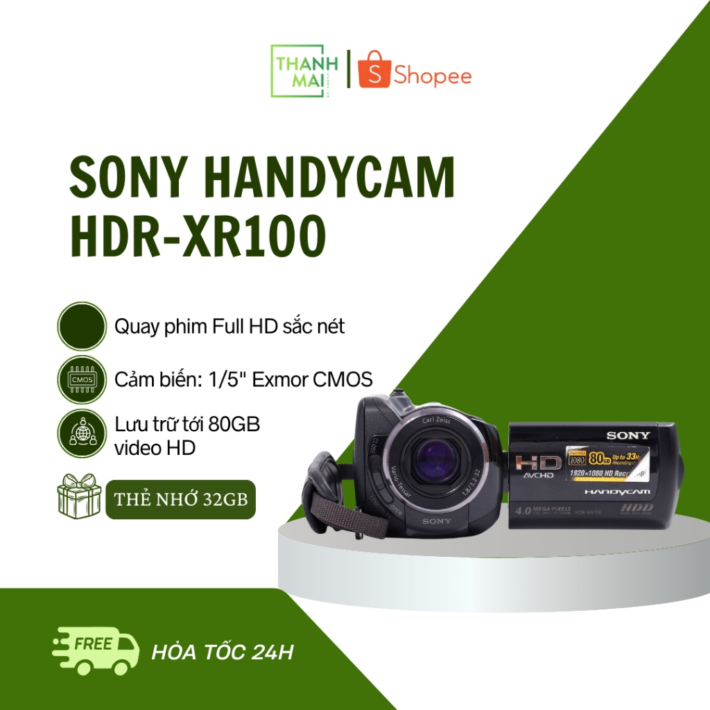 Máy quay cầm tay Sony Handycam HDR-XR100 ( Black )