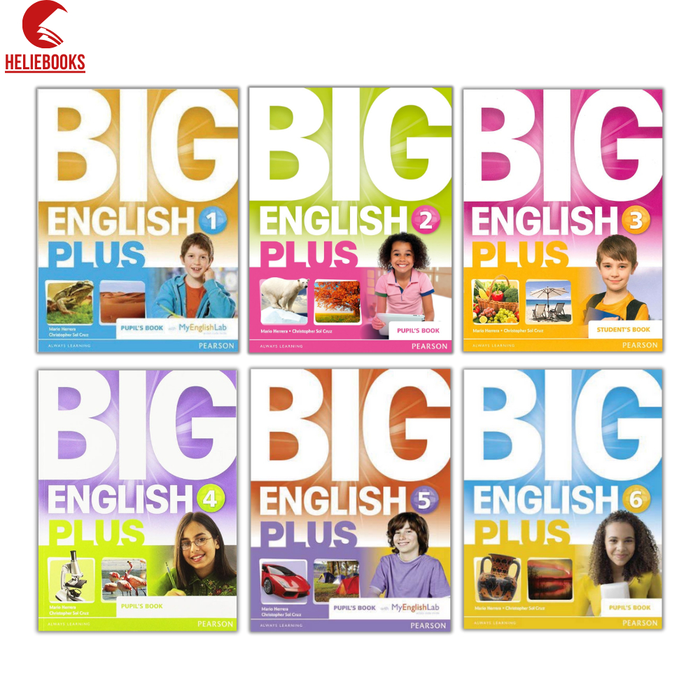 Sách - Big English Plus - Level 1,2,3,4,5,6 - Bản in lazer đẹp nét, Tặng Audio, CD