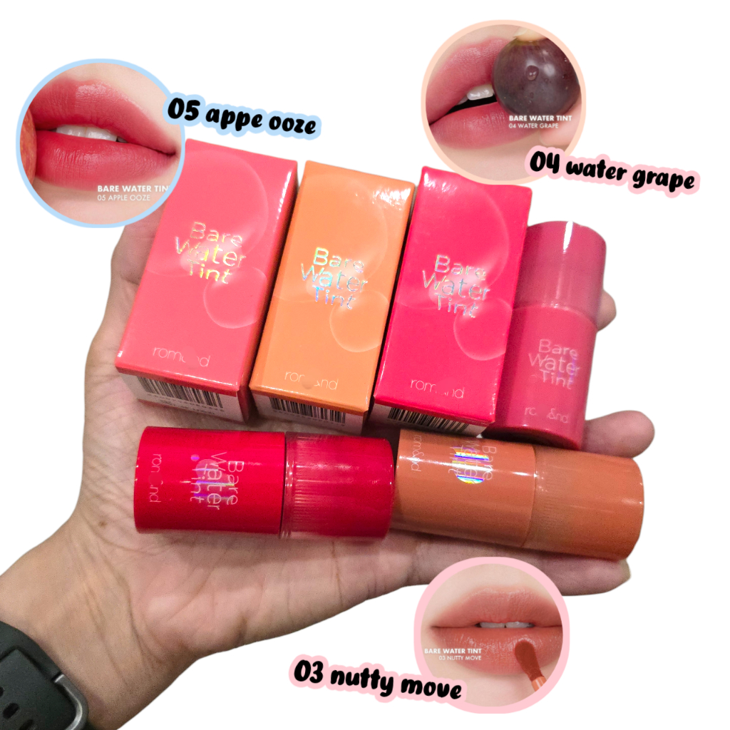 THANH LÝ SON CÁC LOẠI/ Son tint Bare Water Tint / Son Colorgram Thunderbolt Tint Lacquer/ Slip On My