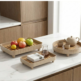  Khay trà Melamine A5 siêu bền | Khay 2 lớp | Khay nhựa phong cách Nhật Bản chống xước chắc chắn nặng tay 2026 