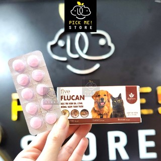 Five Flucan Viên Uống Trị Nấm Da, Lông, Móng, Nấm Toàn Thân cho Chó Mèo