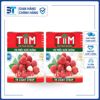 Vải ngâm nước đường - Vải thiều nước đường TIM (NIF) - Lon 560GR