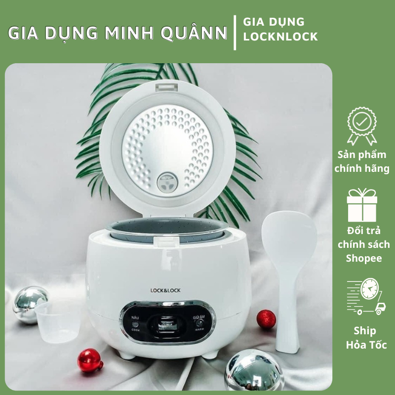 Nồi Cơm Điện LocknLock EJR426WHT 0.8L – Chống Dính, Nấu Nhanh, Giữ Ấm Tốt