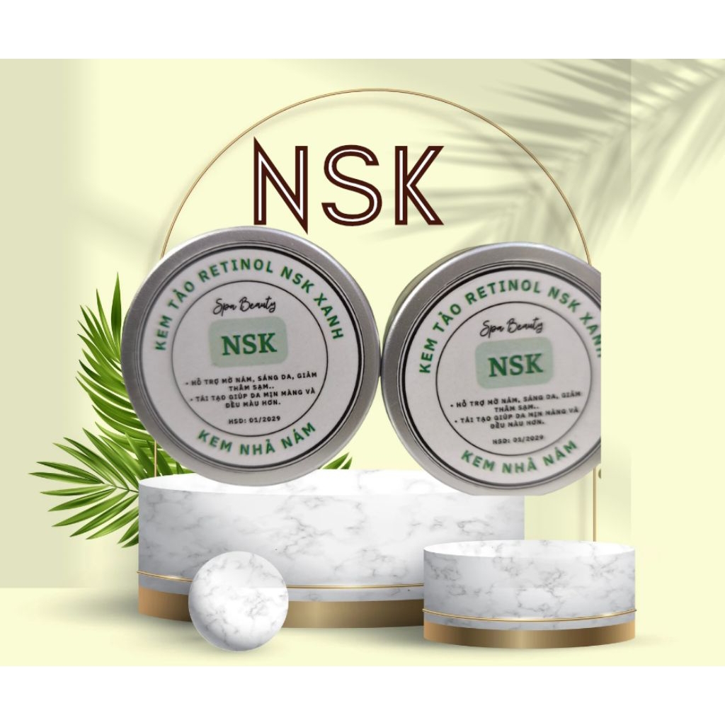 Kem tảo xanh hút sắc tố NSK 20gr ức chế nám mờ thâm sạch sắc tố trắng da,sạch mụn nám