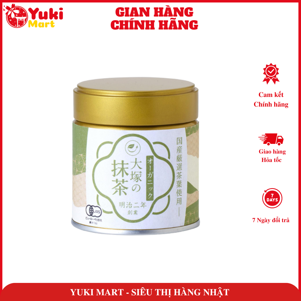 Bột trà xanh hữu cơ Macha powder Otsuka 30g