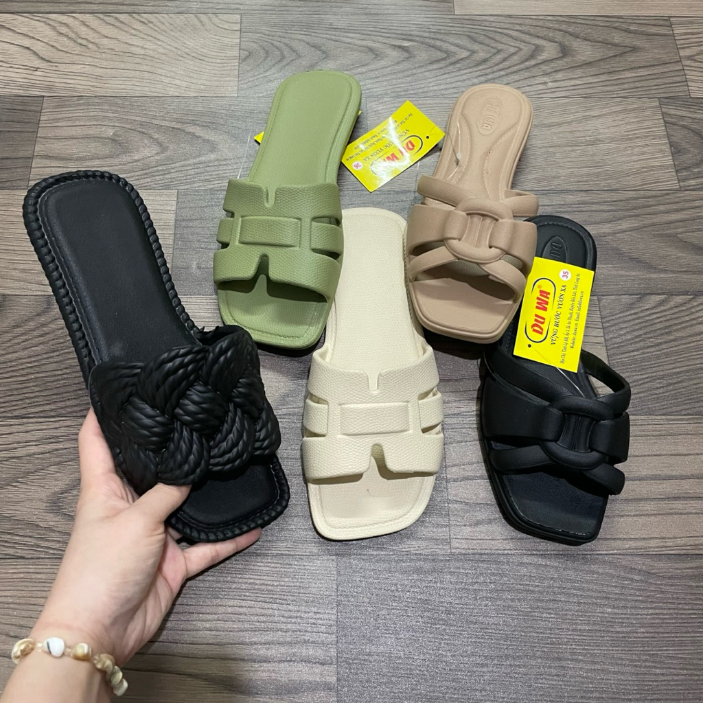 Dép Nữ Quai Ngang Siêu Nhẹ Duwa