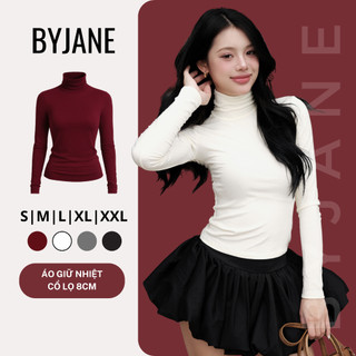    MỞ BÁN   Áo Thun Nữ Dài Tay Cổ Lọ 8p Co Dãn 4 Chiều Giữ Nhiệt Tốt-BYJANE-850 
